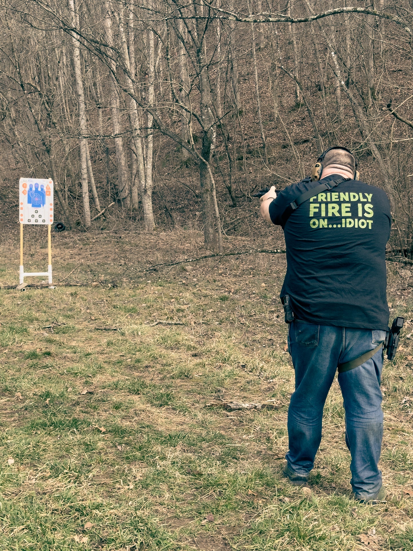 Friendly Fire Is On ...Idiot Tee
